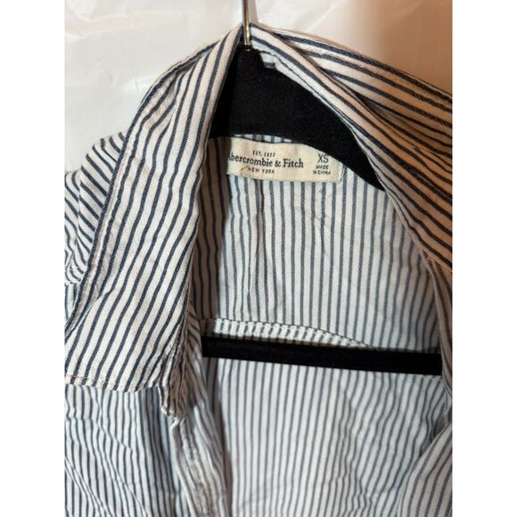 Vintage Abercrombie & Fitch Striped Button-Up Shirt XS Women’s - Picture 2 of 2